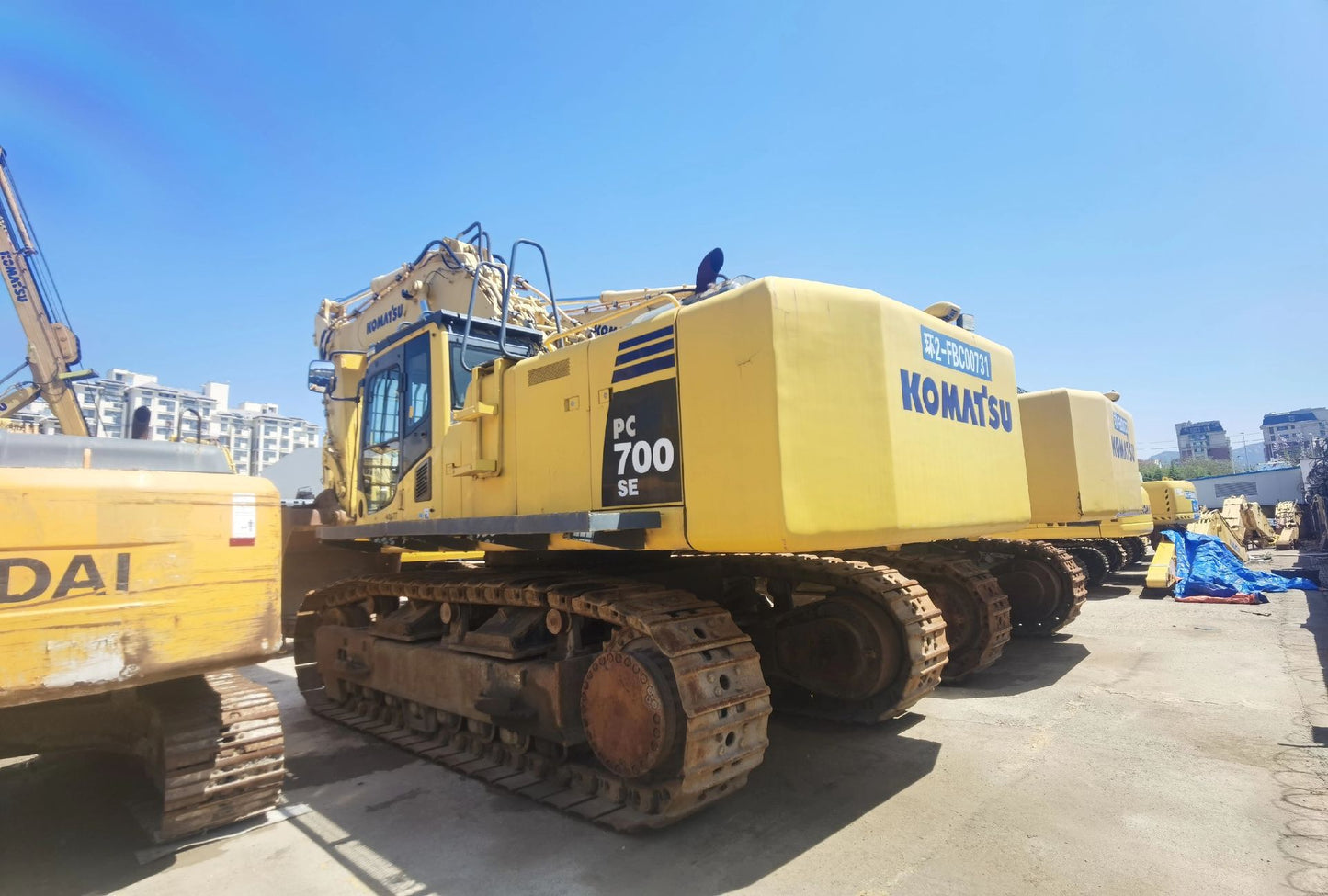 Used Komatsu PC700LC Excavator for Sale front view
