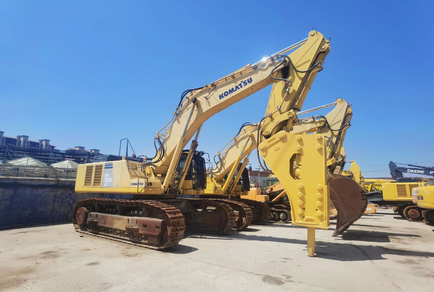 Used Komatsu PC700LC Excavator for Sale detail view