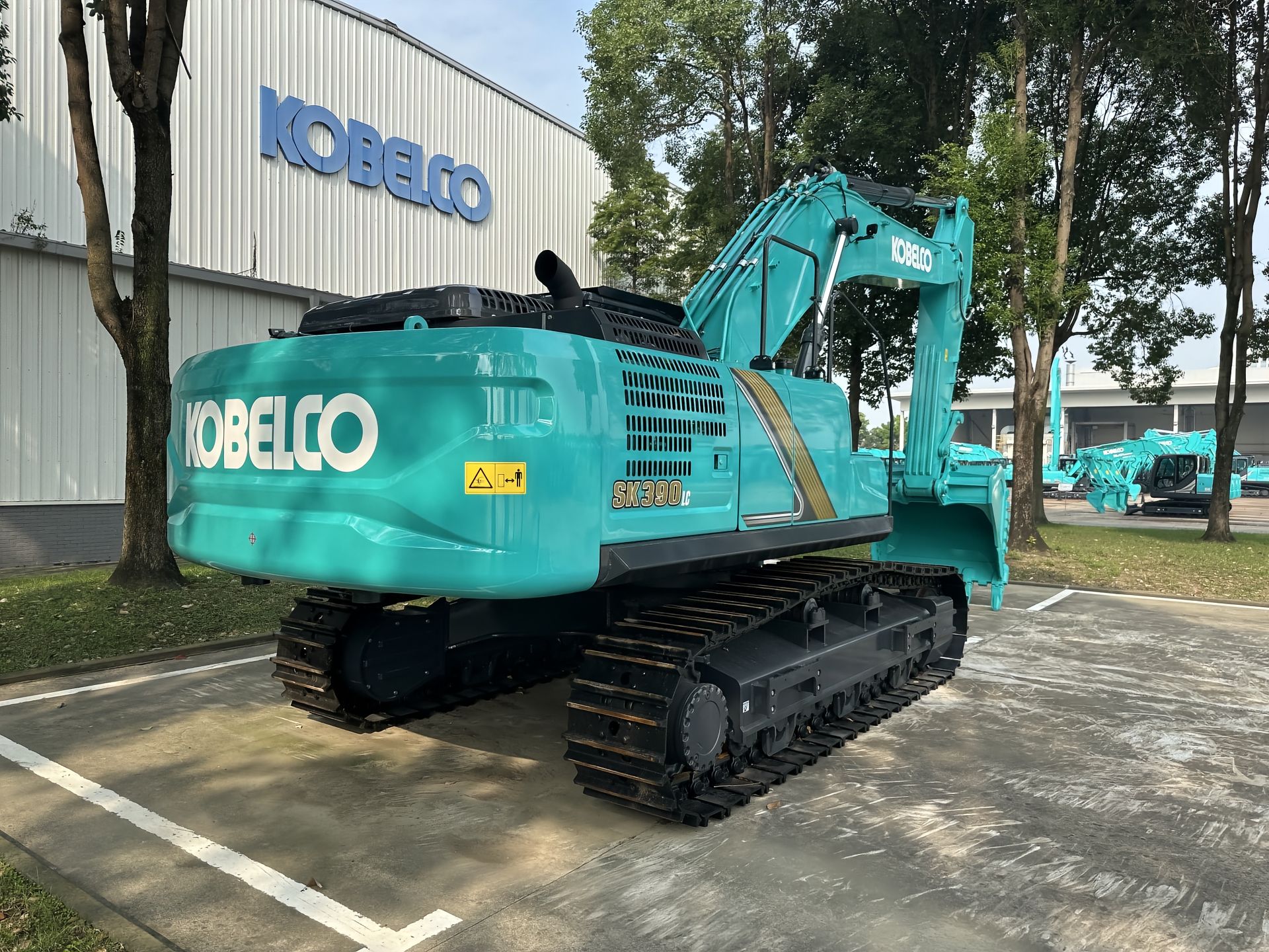 New Kobelco SK390LC-12 Excavator for Sale rear side view