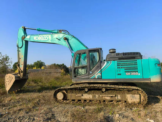 Used Kobelco SK350LC Excavator for Sale rear side view