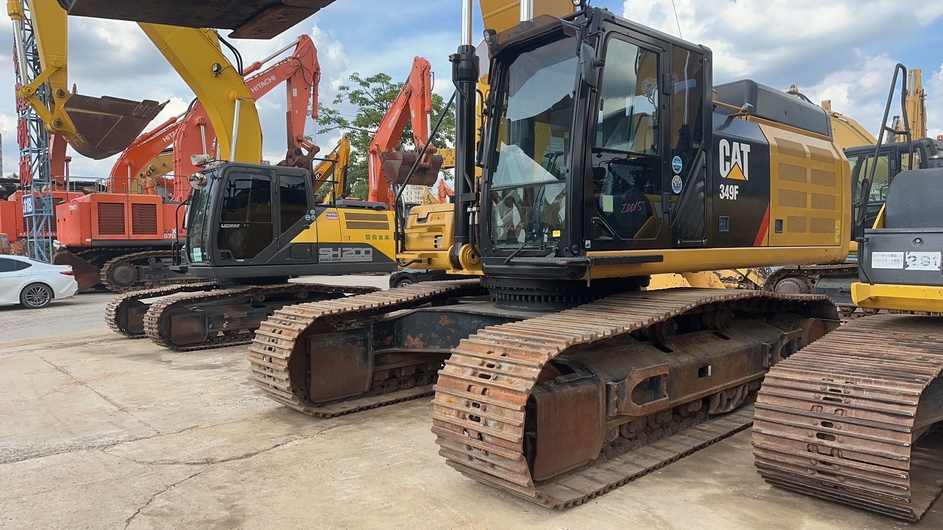Used Caterpillar 349F Excavator for Sale front view