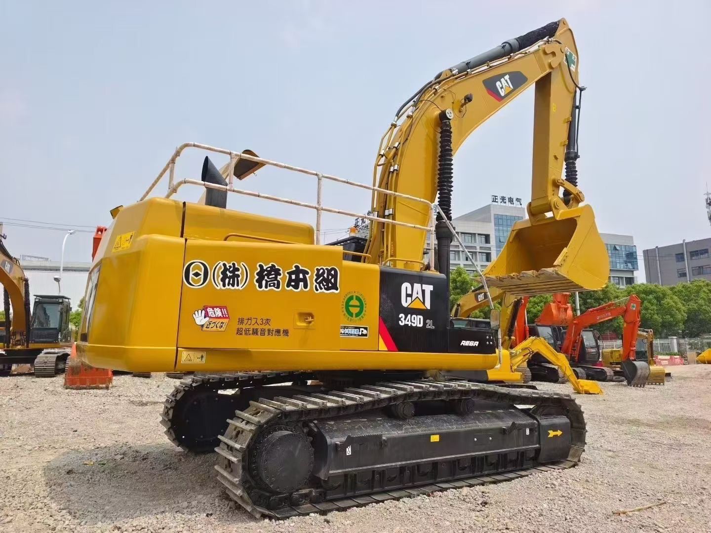 Used Caterpillar 349D2L Excavator for Sale rear side view