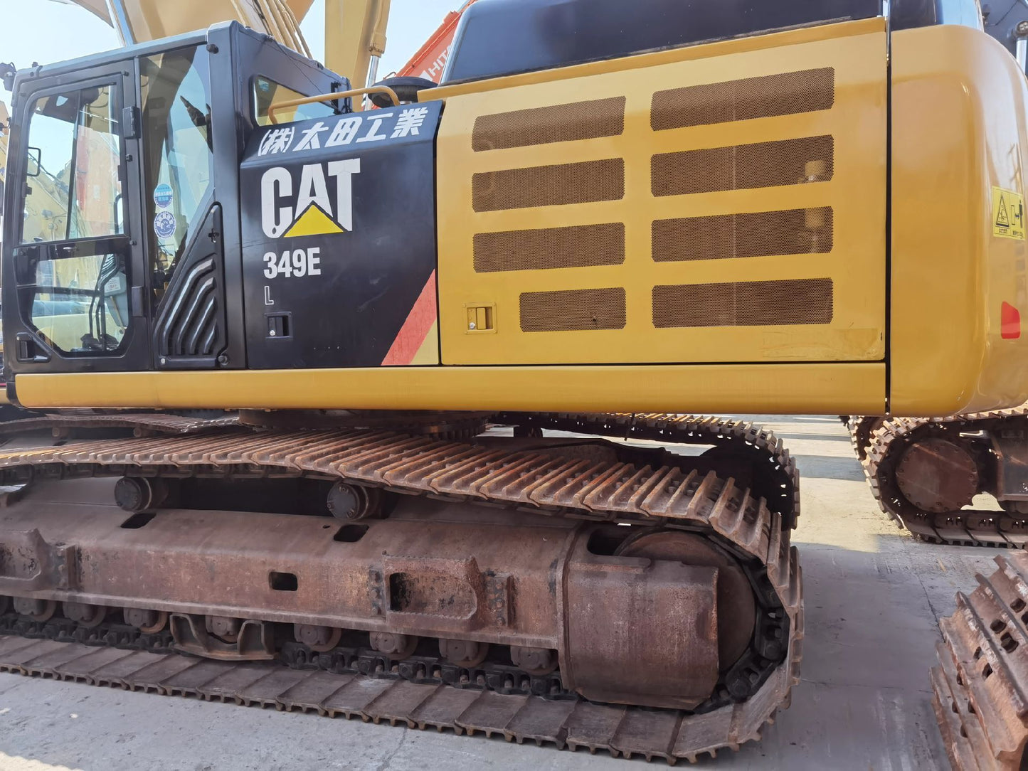 Used Caterpillar 349EL Excavator for Sale rear side view