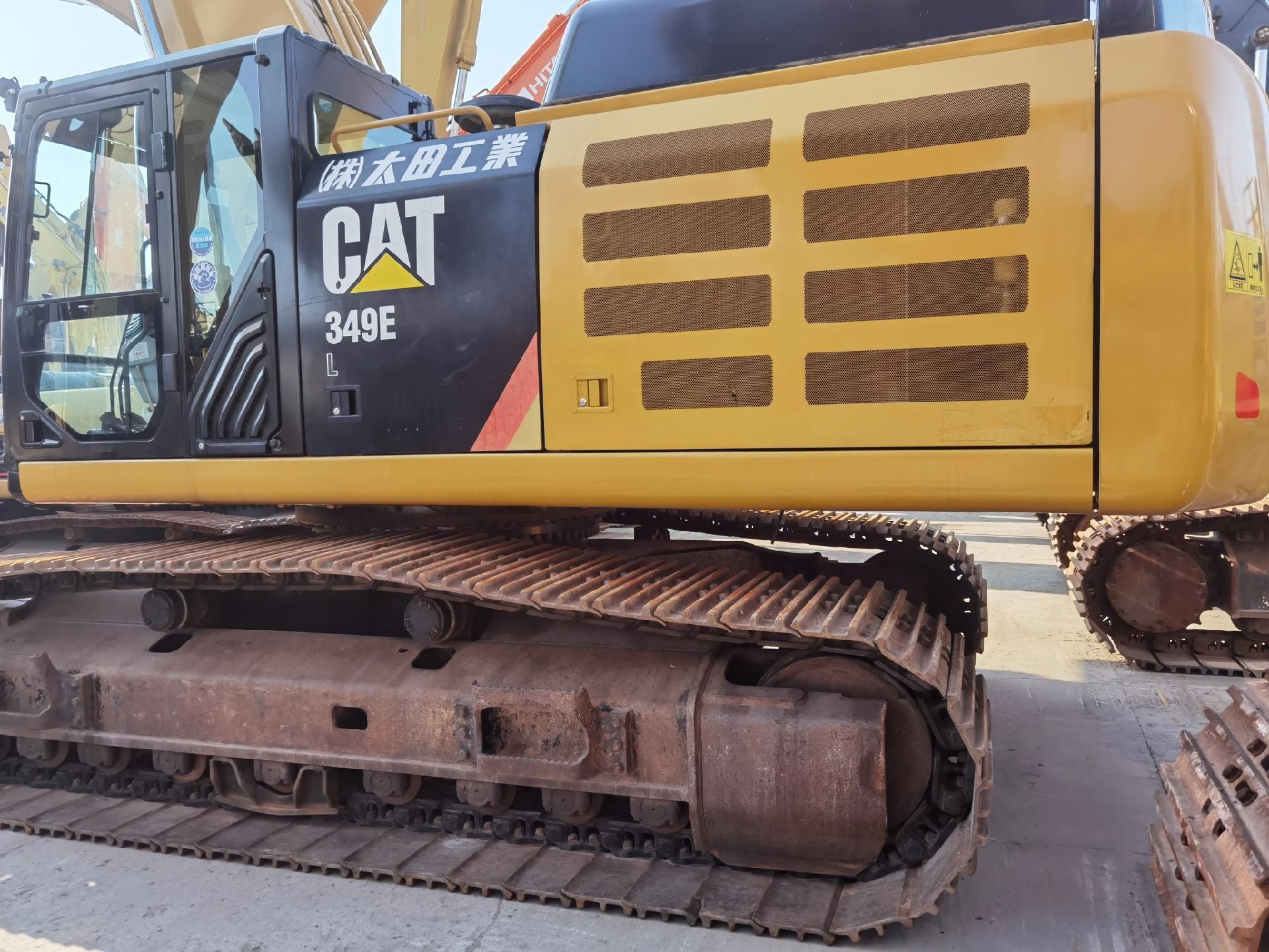 Used Caterpillar 349EL Excavator for Sale rear side view