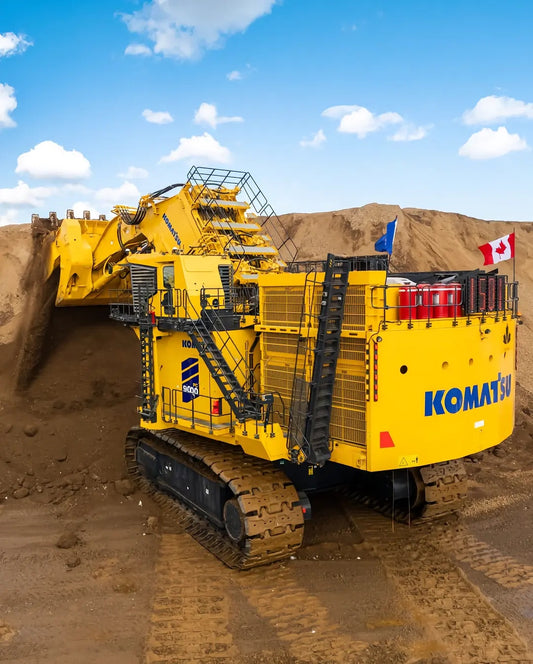 Used Komatsu PC9000-12 Excavator for Sale rear side view