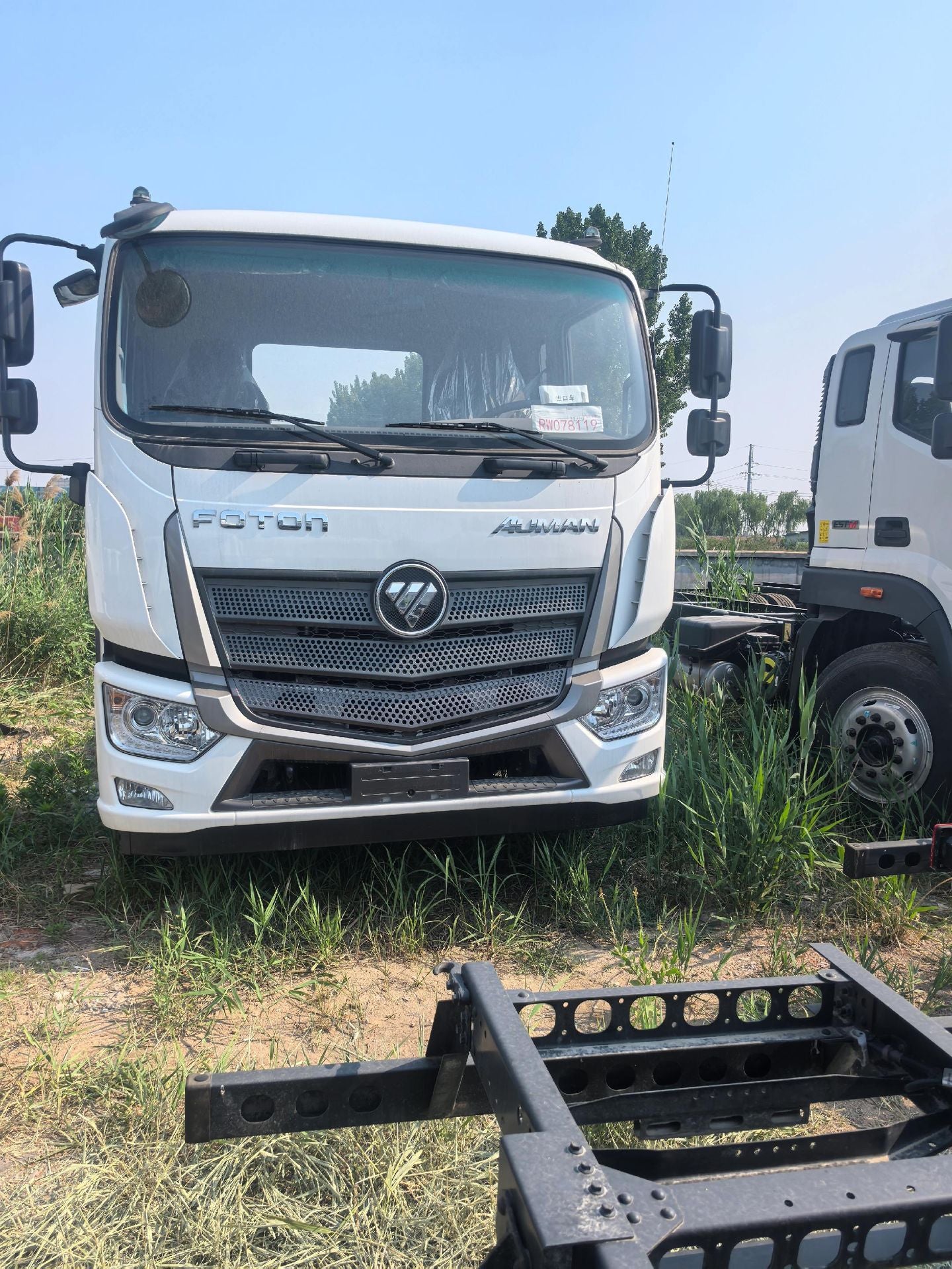New Foton 170HP Truck Chassis for Sale rear side view