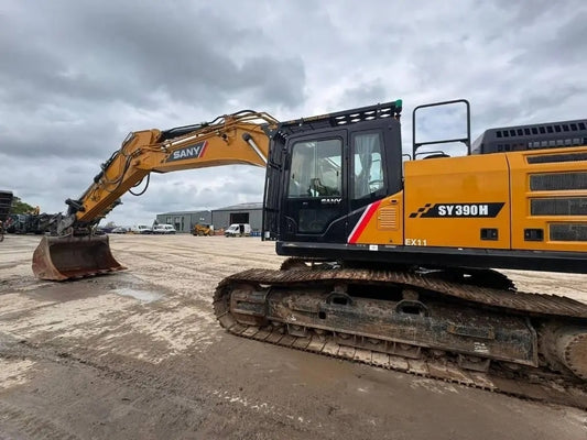 Used Sany 390H Excavator for Sale rear side view