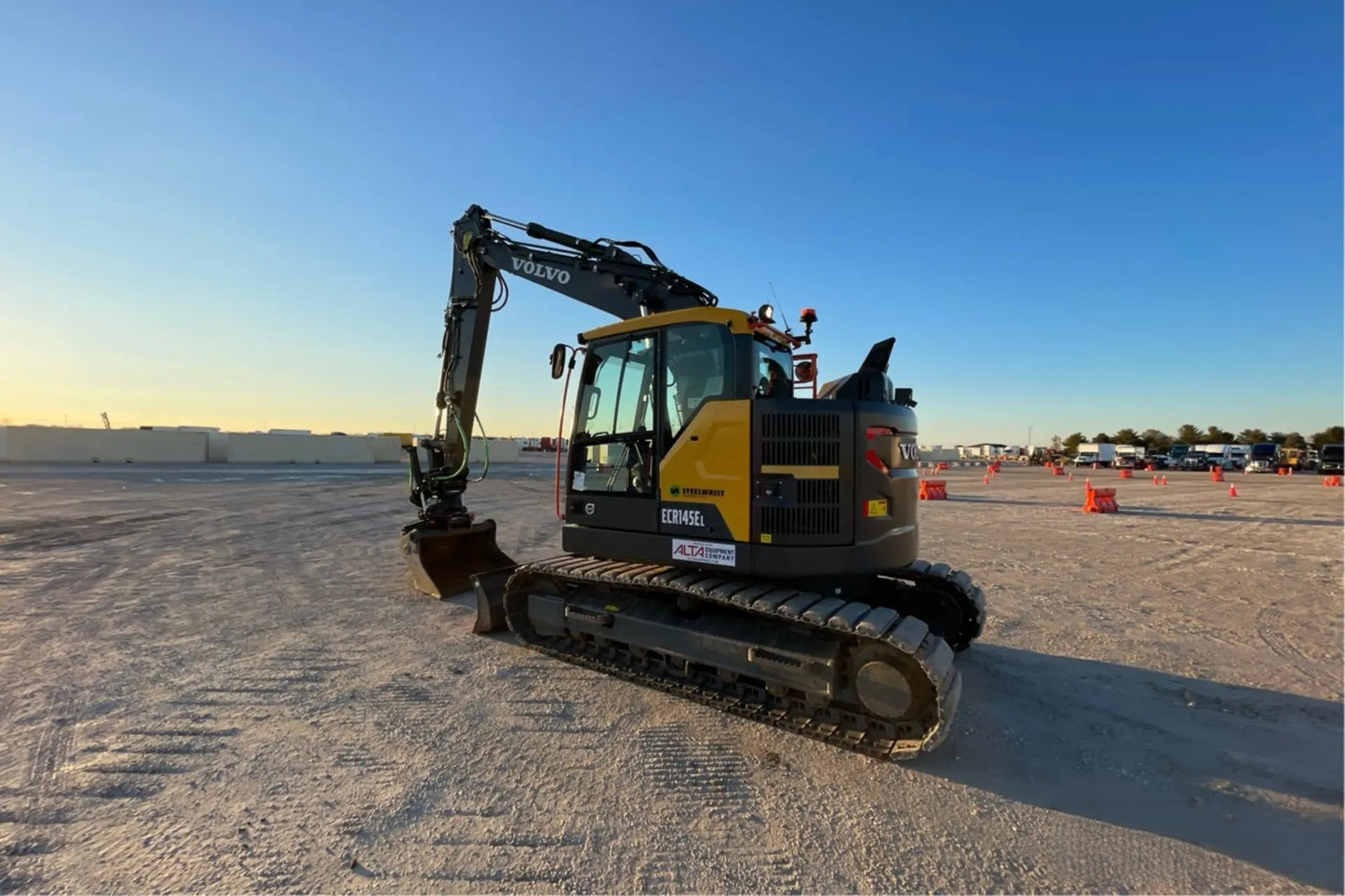 Used Volvo ECR145 Excavator for Sale rear side view
