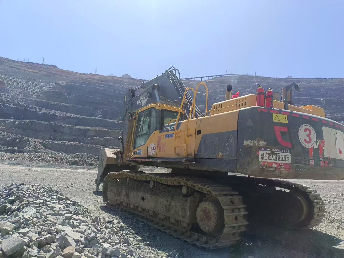Used Volvo EC750 Excavator for Sale front view