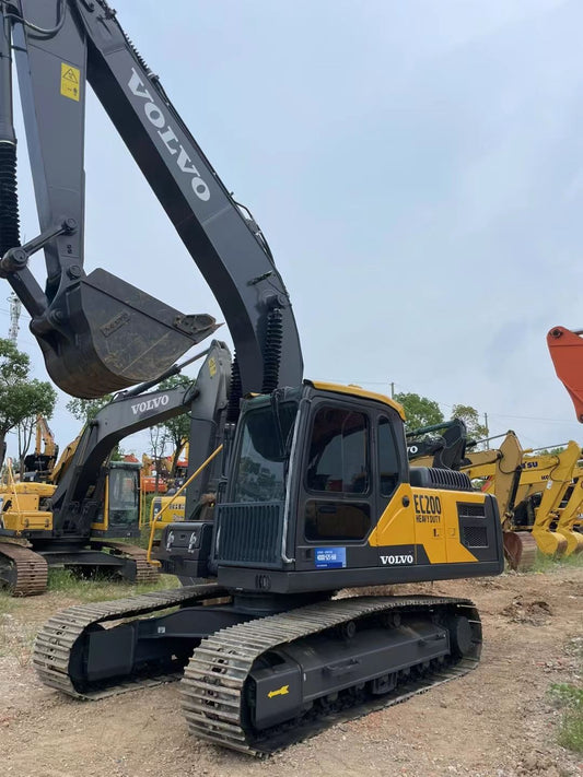 Used Volvo EC200 Excavator for Sale rear side view