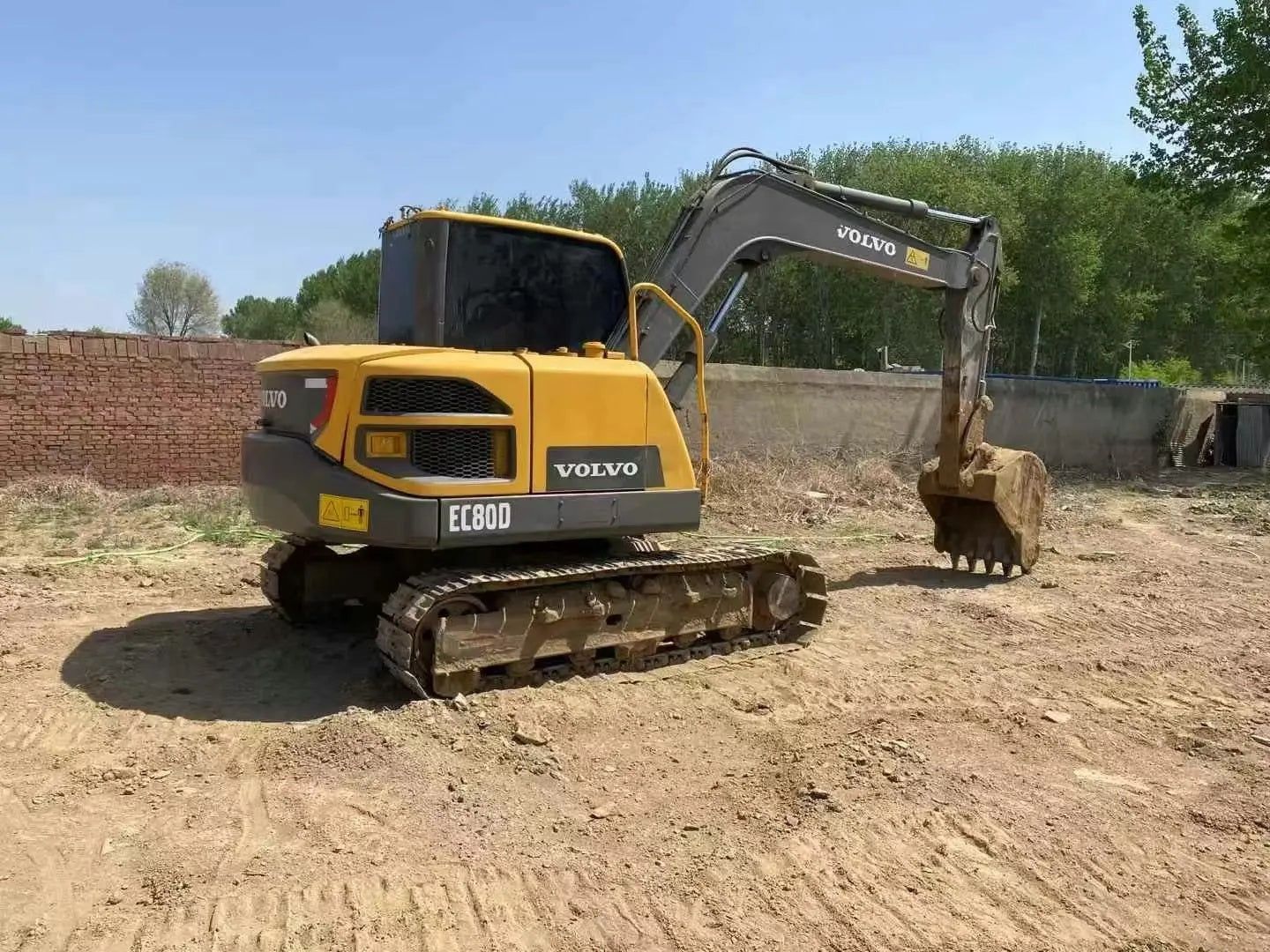 Used Volvo EC80D Excavator for Sale rear side view