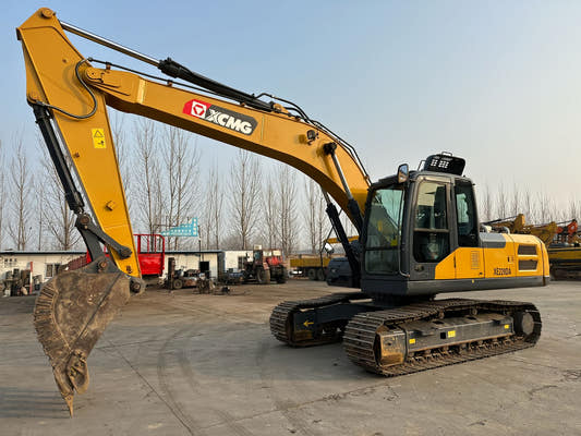 Used XCMG XE220DA Excavator for Sale rear side view