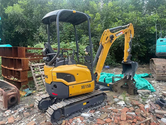 Used XCMG XE15D Excavator for Sale rear side view