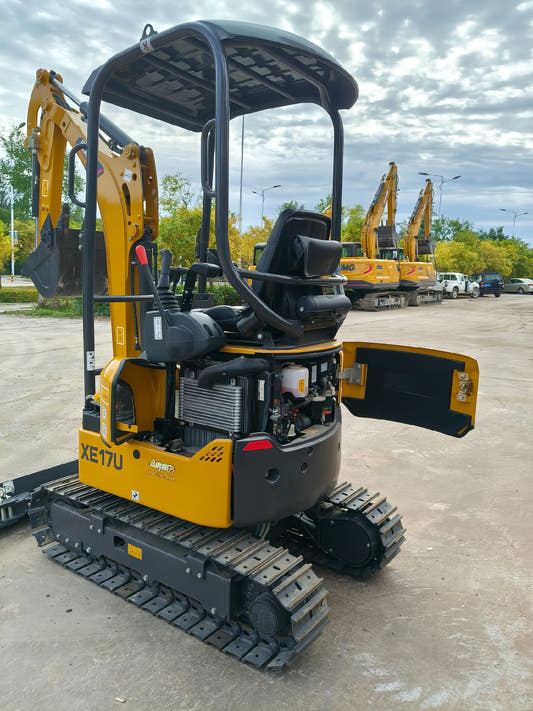 Used XCMG XE17U Excavator for Sale rear side view