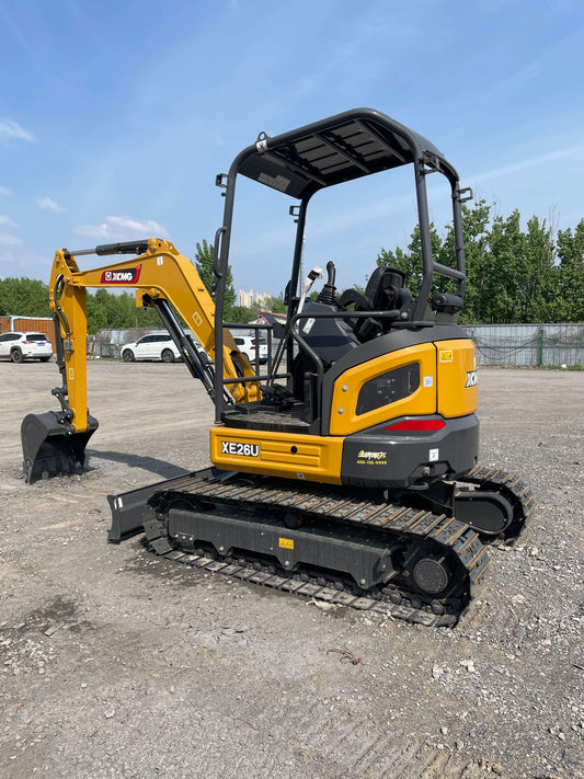 Used XCMG XE26U Excavator for Sale rear side view
