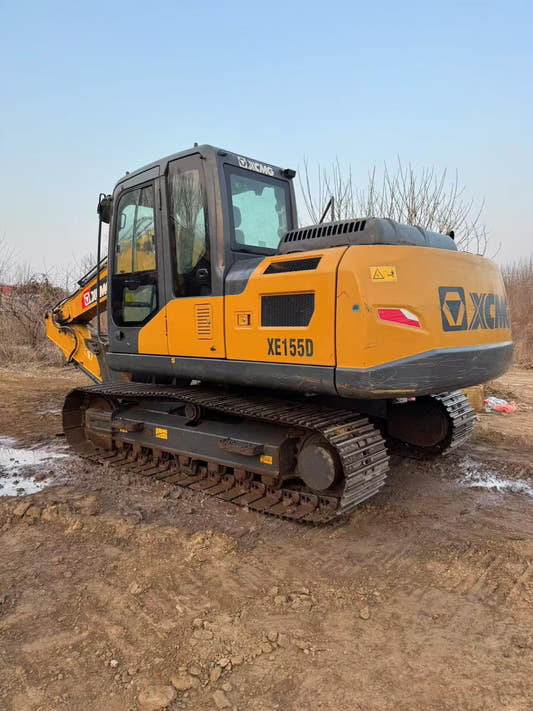 Used XCMG XE155D Excavator for Sale rear side view