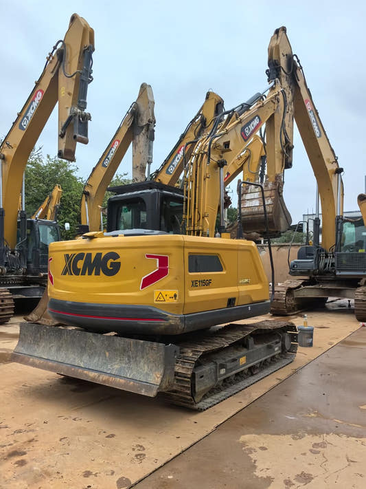 Used XCMG XE115GF Excavator for Sale rear side view