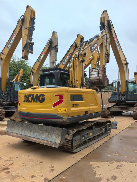 Used XCMG XE115GF Excavator for Sale rear side view
