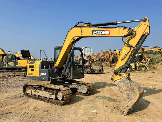 Used XCMG XE90DA Excavator for Sale rear side view
