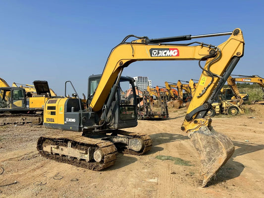 Used XCMG XE90DA Excavator for Sale rear side view