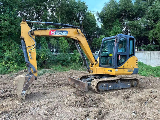 Used XCMG XE55DA Excavator for Sale rear side view