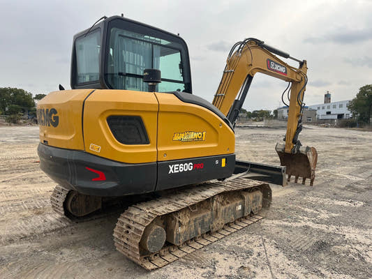 Used XCMG XE60G Excavator for Sale rear side view