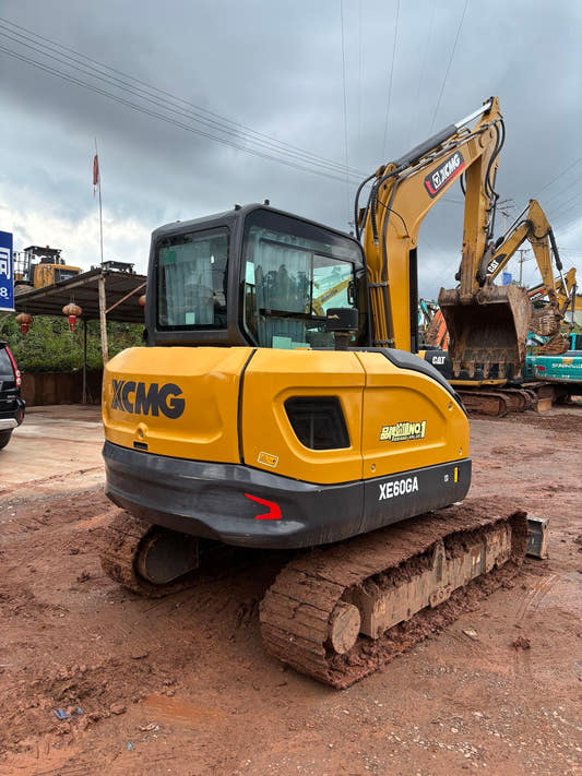 Used XCMG XE60GA Excavator for Sale rear side view