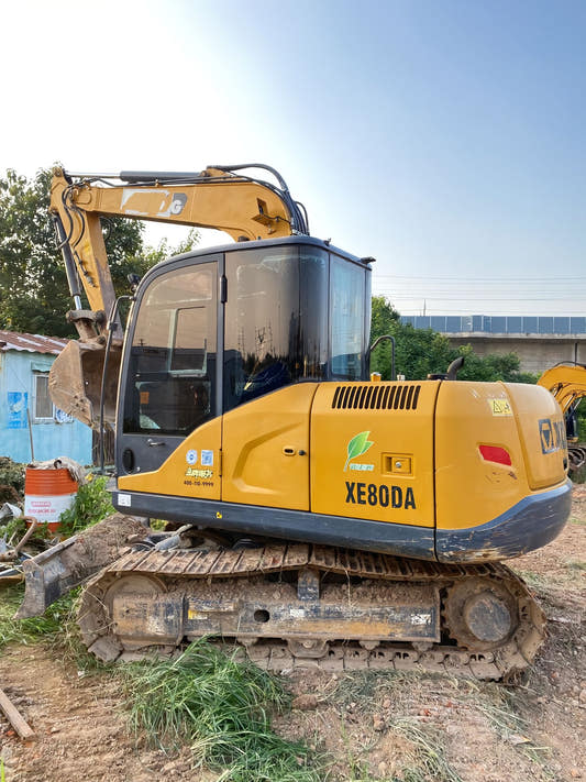 Used XCMG XE80DA Excavator for Sale rear side view