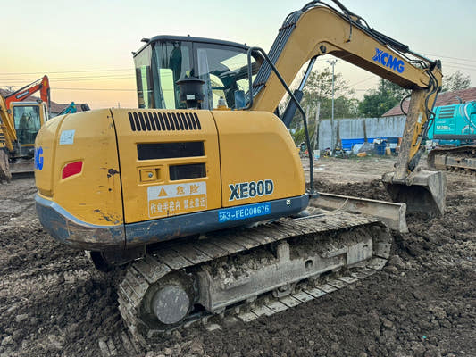 Used XCMG XE80D Excavator for Sale rear side view