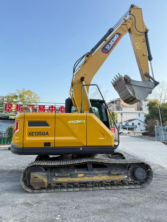 Used XCMG XE135GA Excavator for Sale rear side view