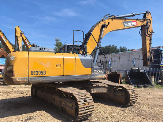 Used XCMG XE305D Excavator for Sale rear side view