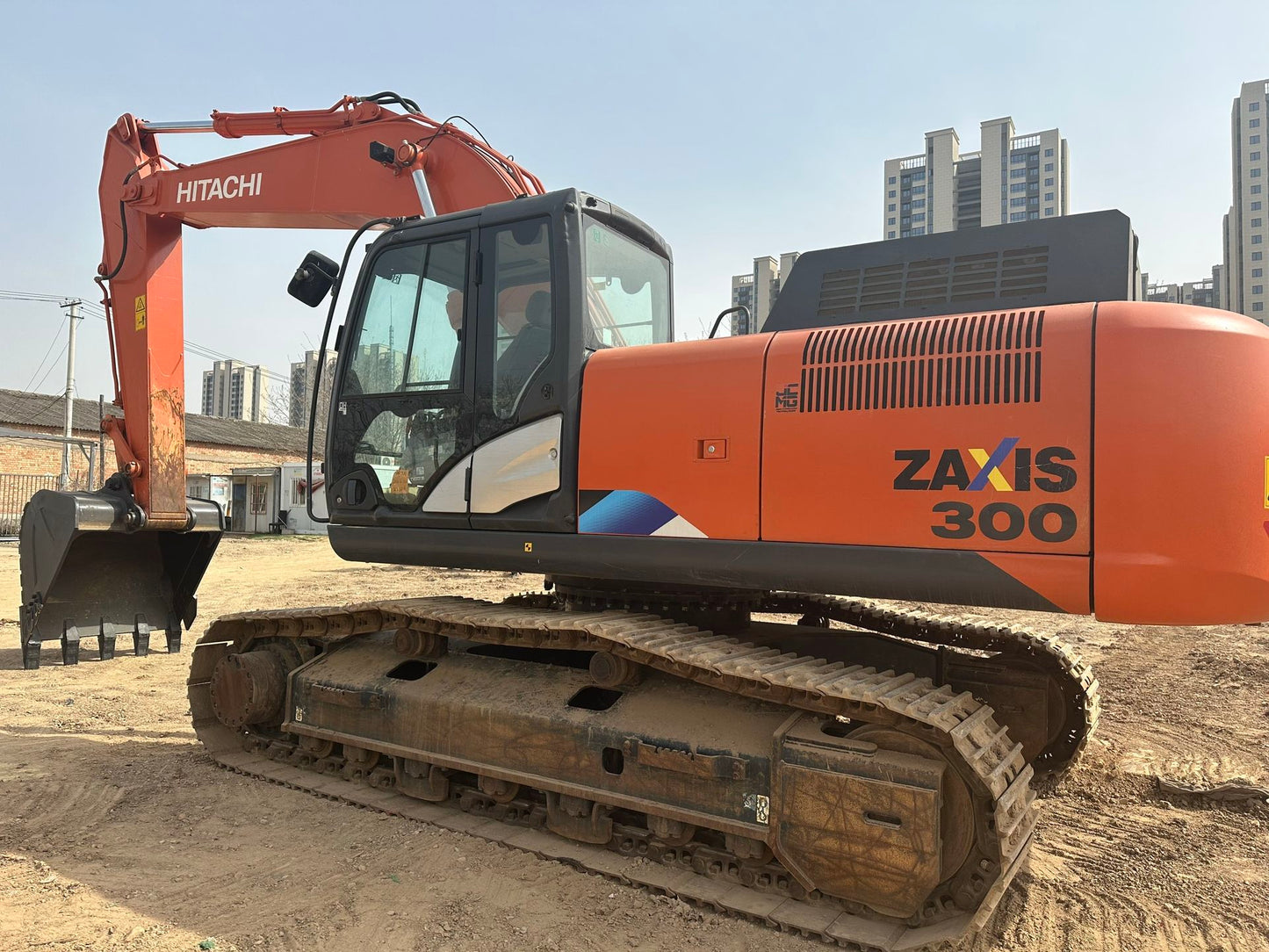 Used Hitachi EX300 Excavator for Sale rear side view