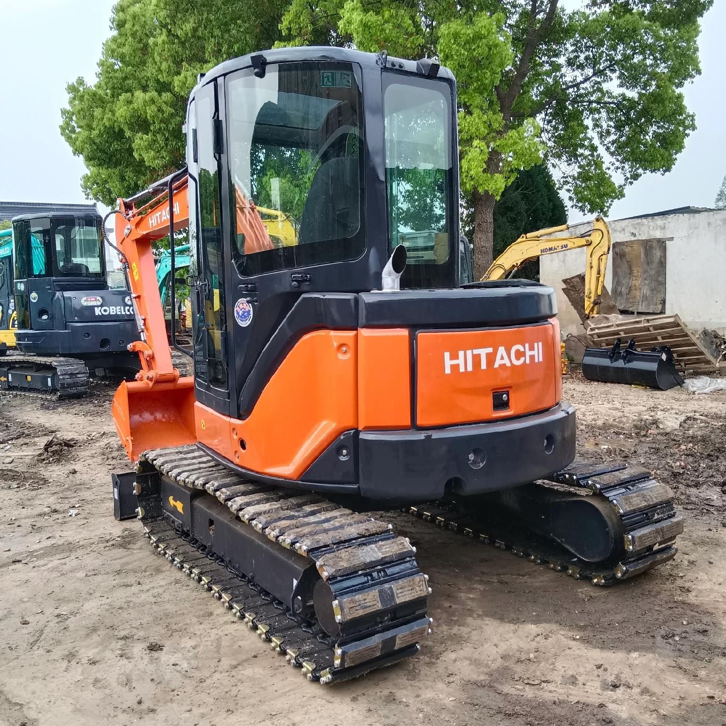 Used Hitachi ZX50 Excavator for Sale rear side view