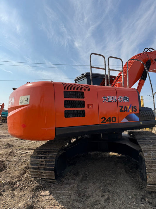 Used Hitachi ZX240G-3 Excavator for Sale rear side view