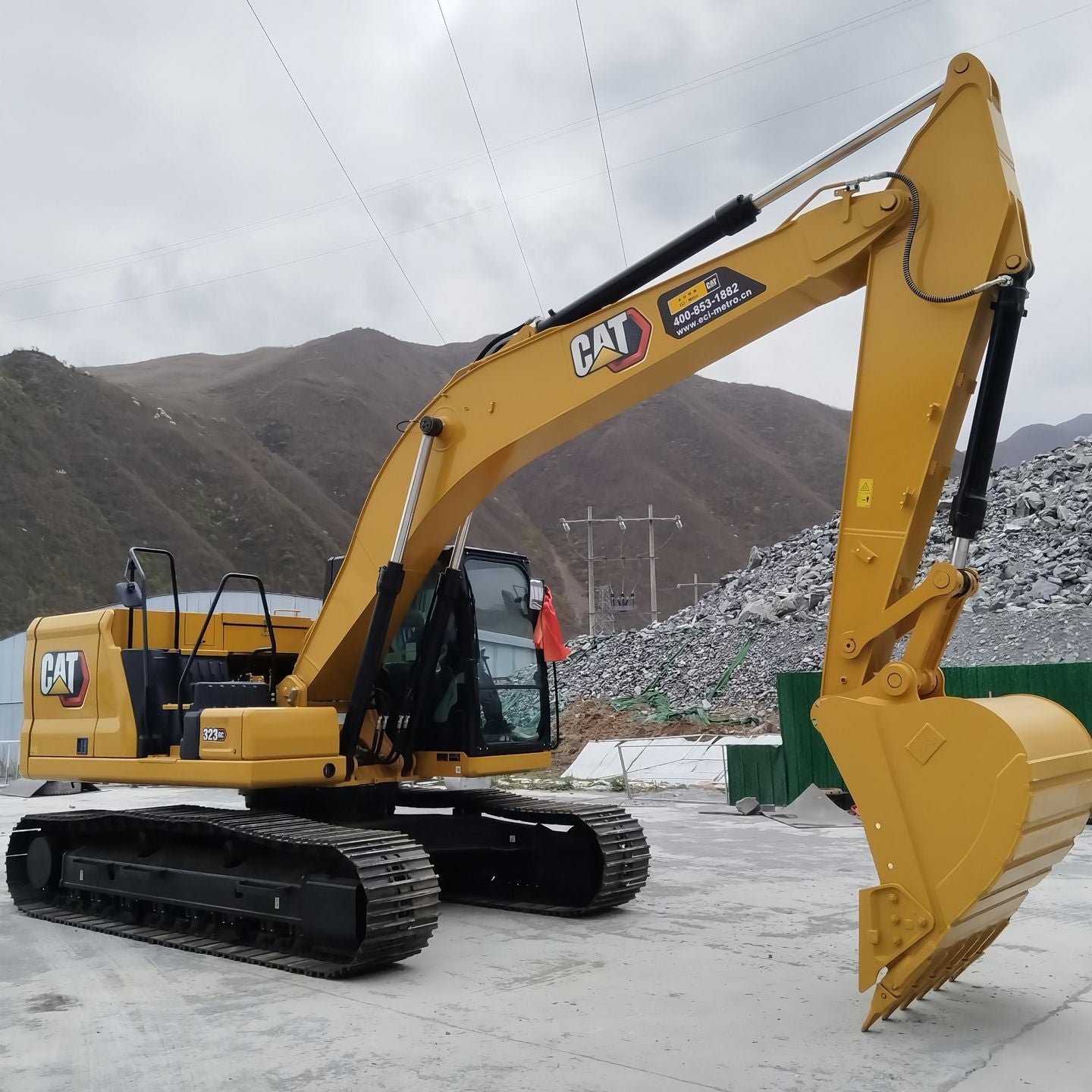 Used Caterpillar 323GC Excavator for Sale side view