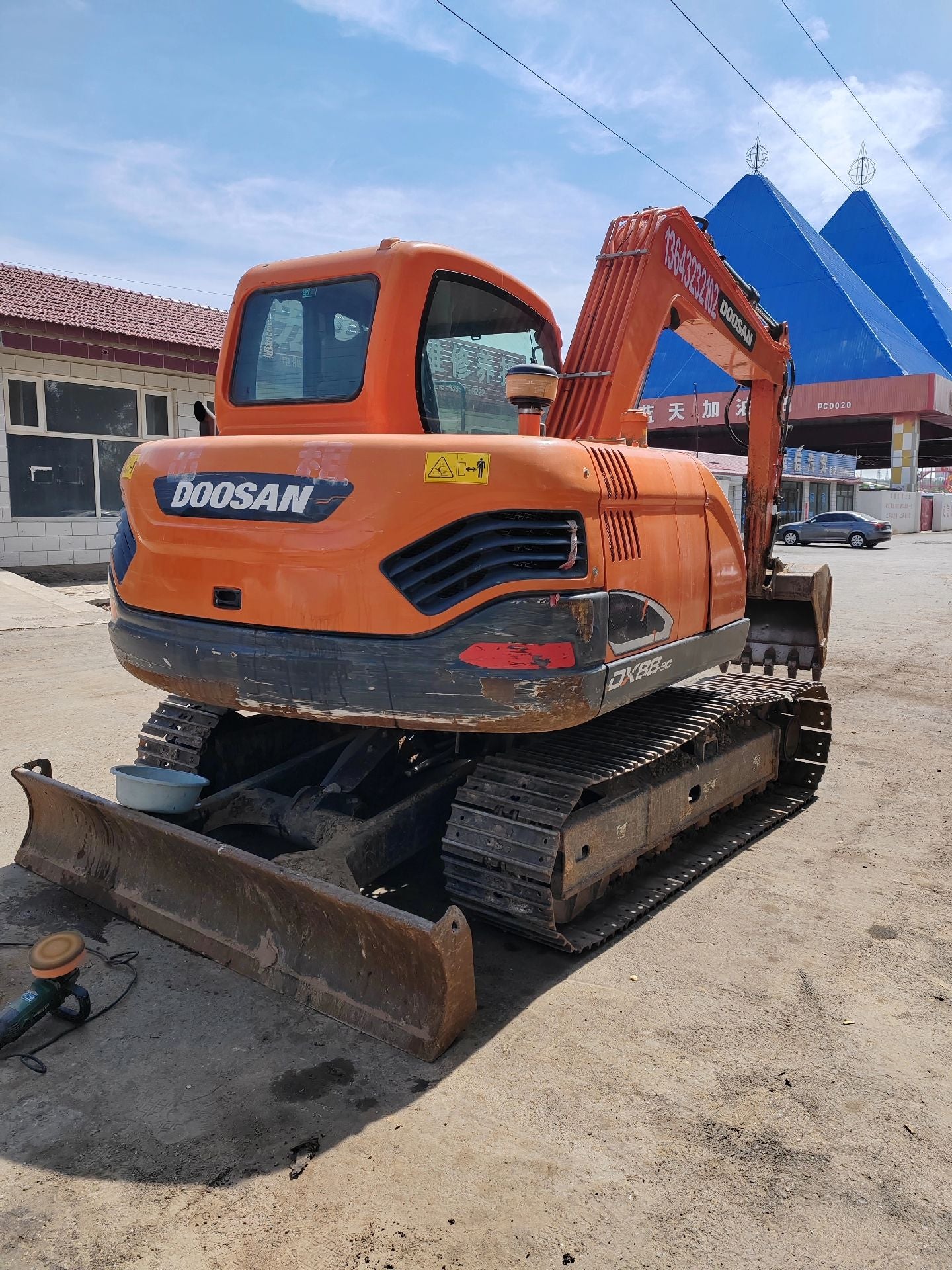 Used Doosan DX88-9C Excavator for Sale rear side view