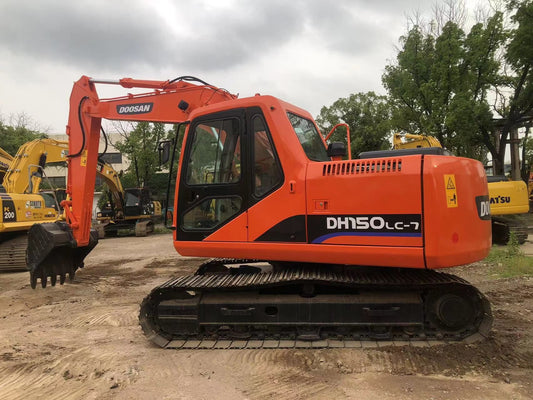Used Doosan DH150LC-7 Excavator for Sale rear side view