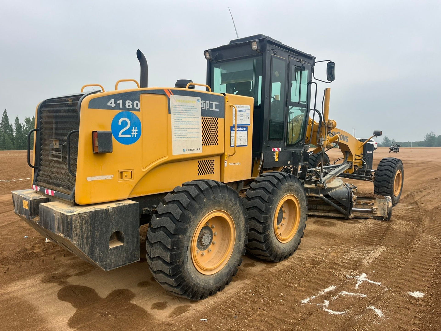 Used Liugong 4180 Motor Grader for Sale rear side view
