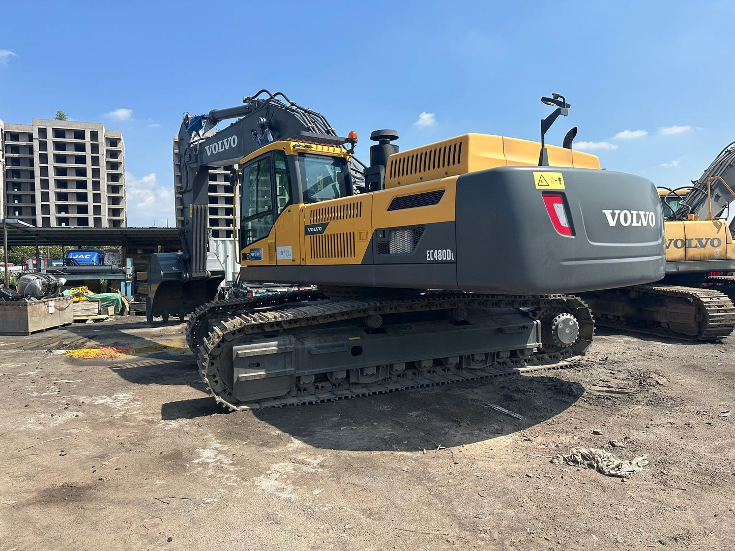 Used Volvo EC480DL Excavator for Sale rear side view