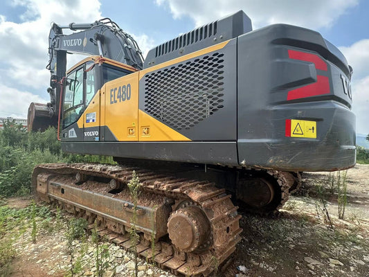 Used Volvo EC480 Excavator for Sale rear side view