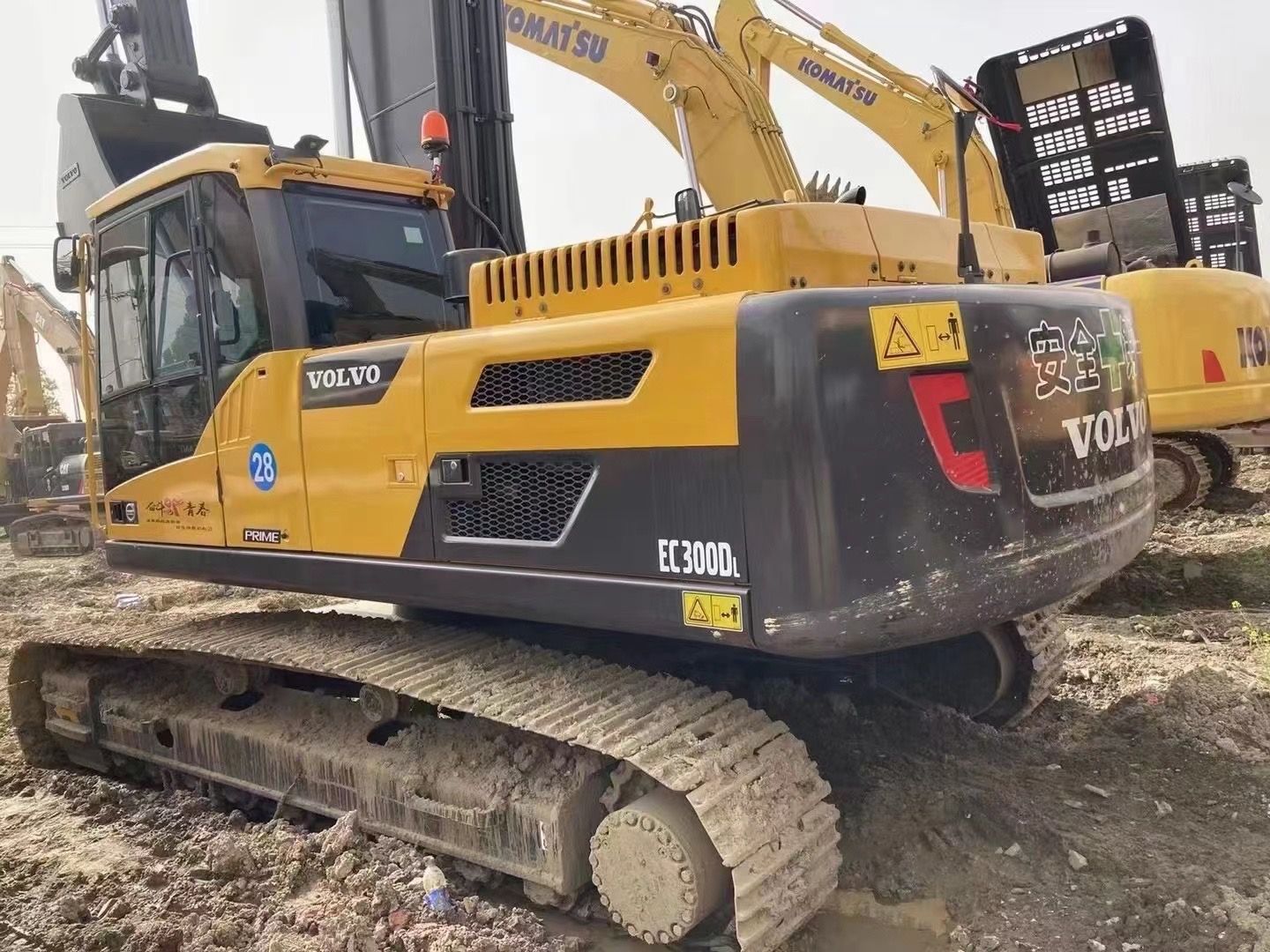 Used Volvo EC300DL Excavator for Sale rear side view