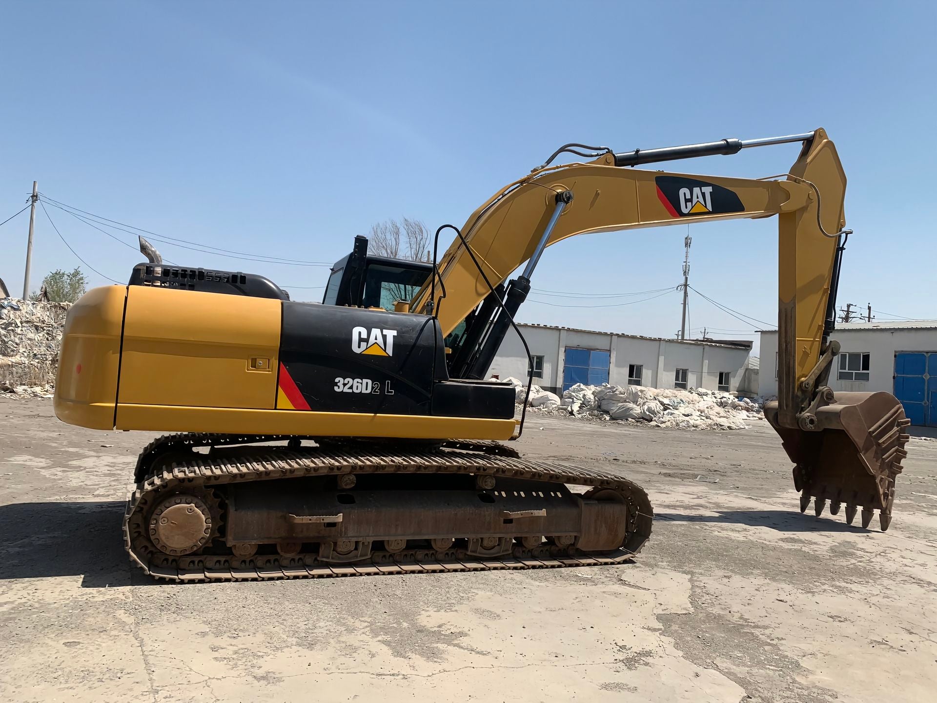 Used Caterpillar 326D2L Excavator for Sale rear side view