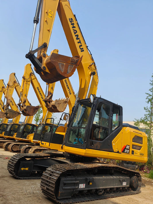 Used Shantui SE215 Excavator for Sale rear side view