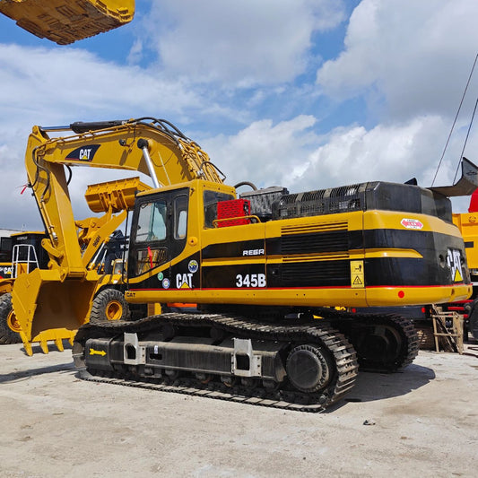 Used Caterpillar 345B Excavator for Sale side view