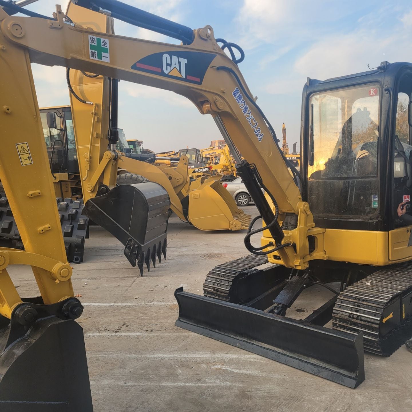 Used Caterpillar 304CCR Excavator for Sale rear side view