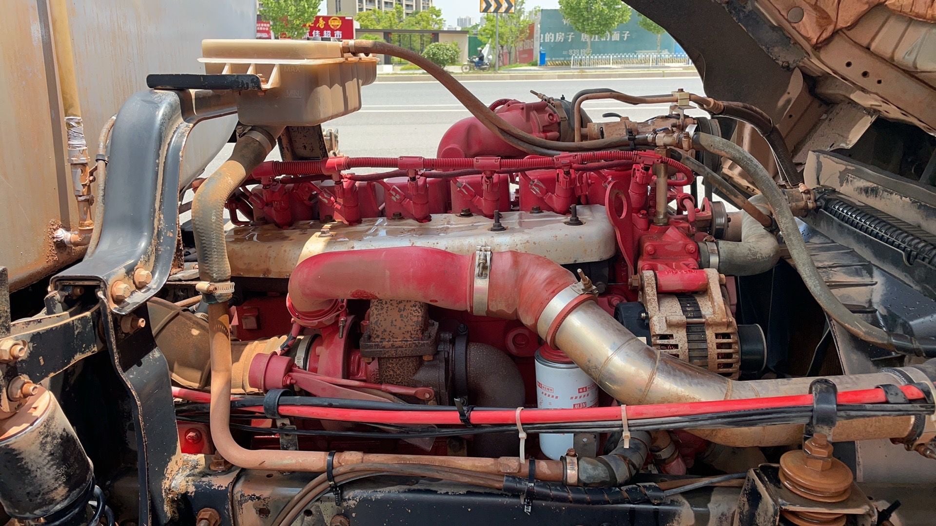 Used Dongfeng DFAC D9 Water Sprinkler Truck for Sale - Alternative Stock rear side view