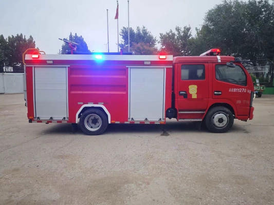 Used Dongfeng DFAC DOUBLE CAB Water Tank Fire Truck for Sale rear side view