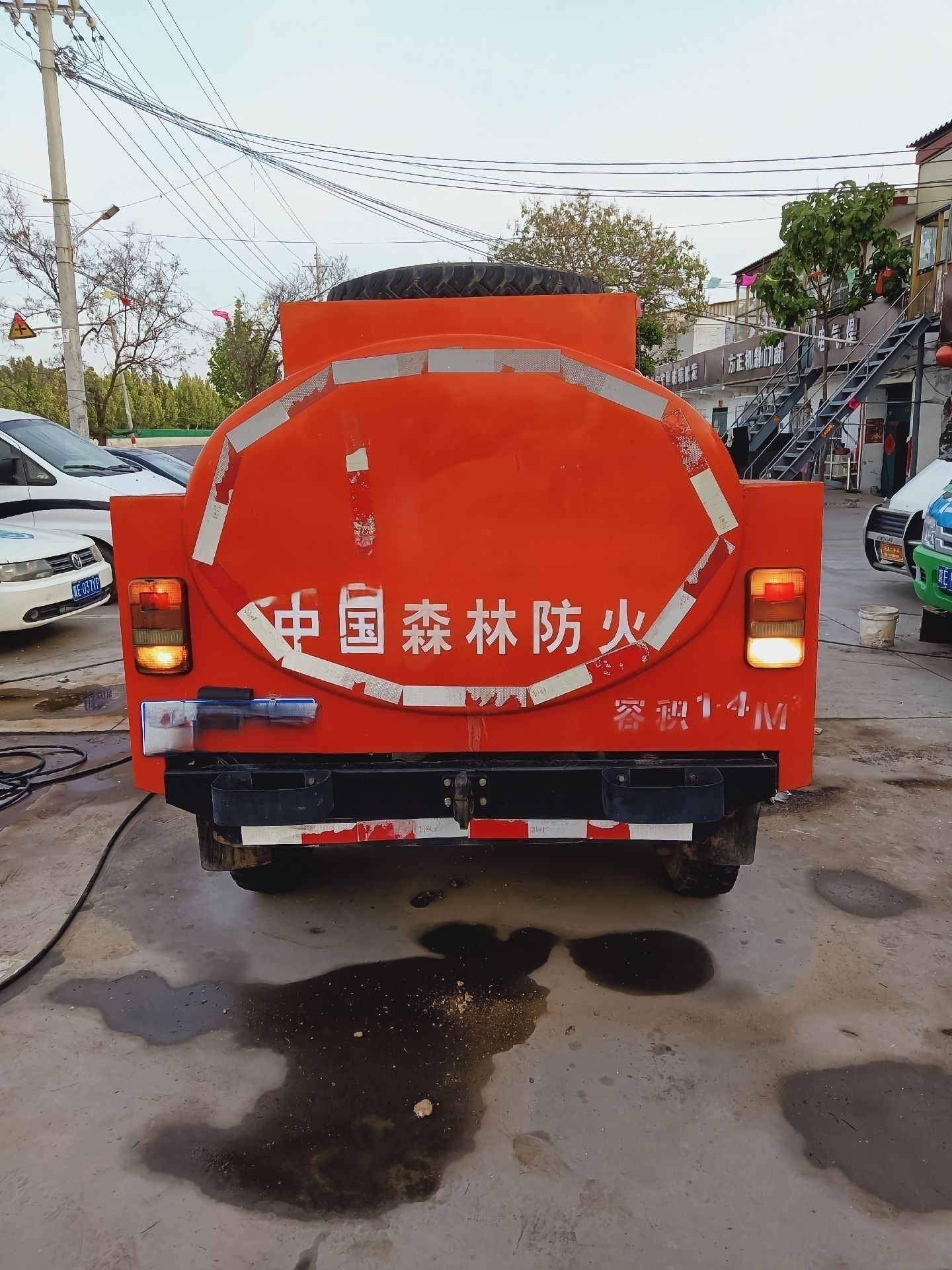 Used Baw BJ212 4×4 OFF-ROAD FOREST Fire Water Tank Truck for Sale front view