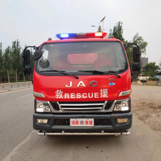 Used JAC JUNLING LIGHT Water Tank Fire Truck for Sale rear side view