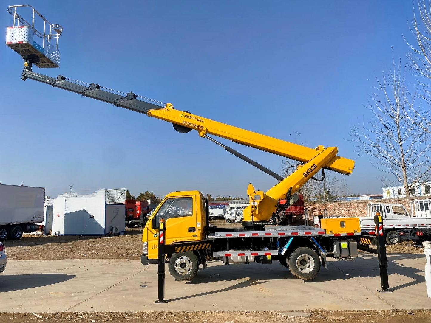 Used JMC SHUNDA 115HP 28m Aerial Working Platform Truck
